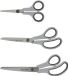 Westcott scharenset - Easy grip - 3delig 14/20/24 - RVS - lichtgrijs/antraciet