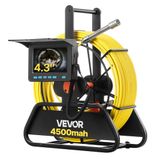 VEVOR Rioolcamera, 50m, IP68 Waterdicht, 4.3 Inch LCD Scherm, 16GB