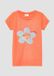 s.Oliver T-shirt enfant avec imprimé - Manches courtes - Col rond - Coupe ajustée - Casual - Orange