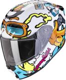 Scorpion EXO-JNR Fun Wit Blauw Integraalhelm