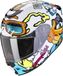 Scorpion EXO-JNR Fun Wit Blauw Integraalhelm