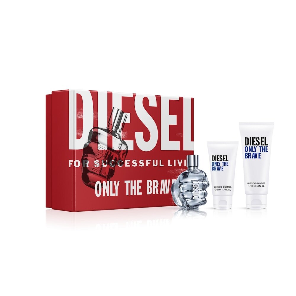 Diesel - Only the Brave 75ML EdT + 2 Showergels 50 & 100 ML Cadeauset