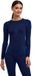 FALKE Women's Long Sleeve Round Neck Thermo Base Shirt M Space Blue