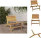 vidaXL Fauteuil pliant en teck massif