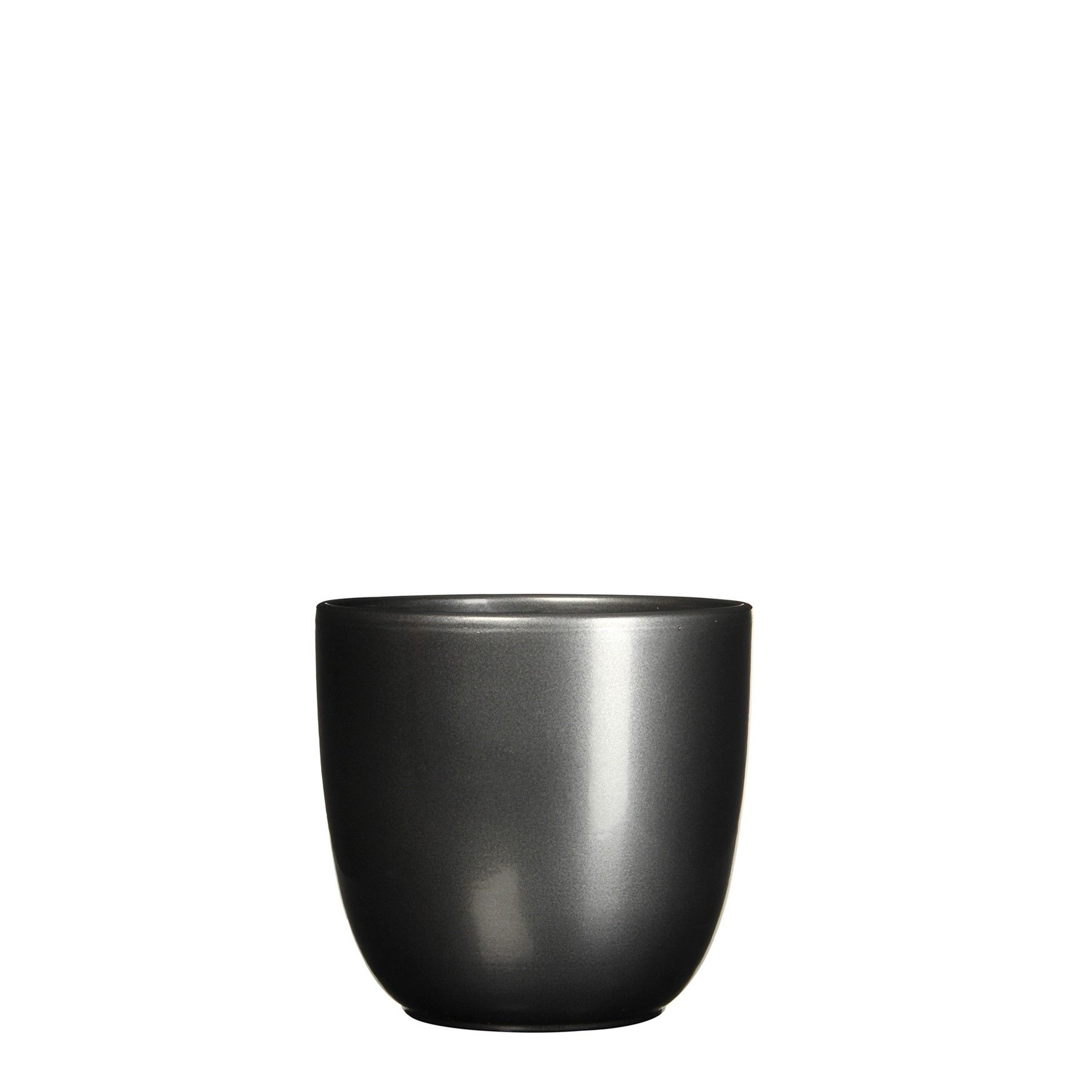 Mica Decorations Bloempot Pot rond es/13 tusca 14 x 14.5 cm antraciet