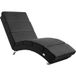 Casaria Chaise longue XXL London, 186x89x55 cm. Ergonomisch, kunstleer, gestoffeerd, draagvermogen 180 kg. Geschikt voor woonkamer, kantoor, binnen. Chaise longue, fauteuil, kleur: antraciet stof