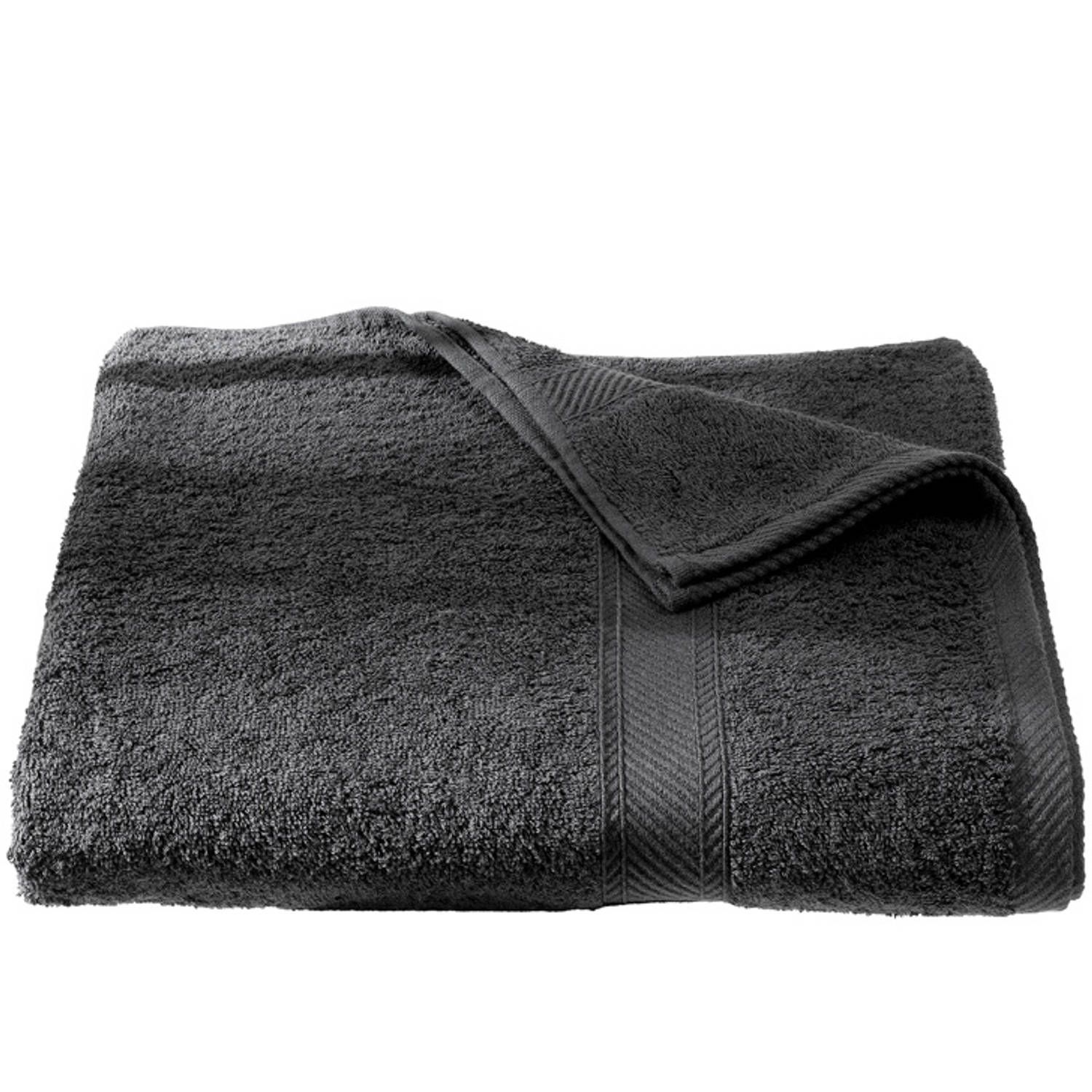 De Witte Lietaer Strandlaken Helene Ebony - 100 x 200 cm - Grijs