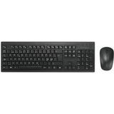 Kensington KM270 EQ - Toetsenbord en muis set - full size - draadloos - 2.4 GHz, Bluetooth - QWERTY - Scandinavisch