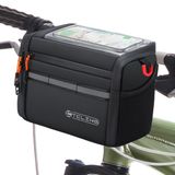 Sacoche de guidon de vélo - Isolée - 4 litres - 25 x 12 x 18 cm - Avec fenêtre pour téléphone