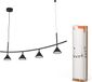LEDVANCE Decor Fuji 4XPendant Linear 16W 930 Zwart