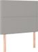 vidaXL Hoofdbord Lichtgrijs Stof 90x5x118/128 cm
