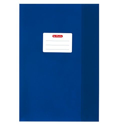 Herlitz 5204045 boekomslag DIN A4, reliëf (bast), PP, donkerblauw