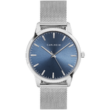 Carlheim Carl 4007 Silver Herenhorloges Japans kwartsuurwerk, zilver