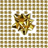 Merkloos Relaxdays cadeaustrik set van 200, zelfklevend, kerst, 5x5 cm, goud