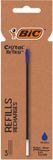 BIC Cristal Re'New balpenvulling, medium, 3 st, blauw