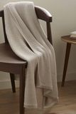 Toison d'or Luxor plaid, 130 cm x 170 cm, nootmuskaat
