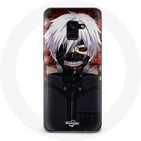 Maniacase Etui voor Samsung Galaxy A8 Plus Tokio Ghoul Kaneki Ken Japans Anime Masker