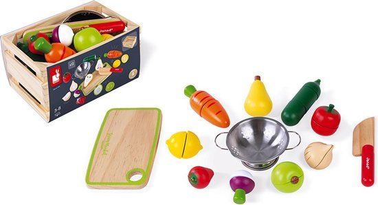 Janod - Green market - Groenten en fruit maxi set