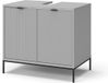Vicco Eliza Wastafelonderkast – 70 x 63 cm met deuren Grijs