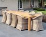 AVH-Outdoor Tuinmeubelen Old Java dining tuinset 320x110xH77,5 cm 11 delig teak rotan