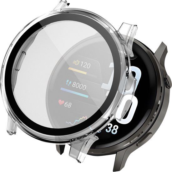 imoshion Screenprotector - Geschikt voor Garmin Venu 4 - 45 mm - Full Cover Hard Case - Transparant