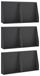 Mur de soutènement 6 pc 40 x 12 x 40 cm Acier Noir