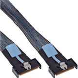 InLine 27661B Serial Attached SCSI (SAS)-kabel 0,75 m 24 Gbit/s Zwart, Blauw, Grijs