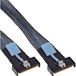 InLine 27661B Serial Attached SCSI (SAS)-kabel 0,75 m 24 Gbit/s Noir, Bleu, Gris