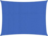 vidaXL Zonnezeil 160 g/m² 2,5x3 m HDPE Blauw