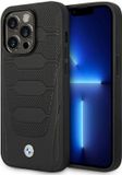 BMW Leather Seats Pattern Back Case for iPhone 14 Pro Max - Black