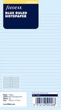 Filofax Persoonlijk blauw gelijnd notitiepapier