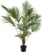 Kaemingk Grote kunstplant - Areca/goudpalm - H125 cm - in zwarte plastic pot