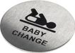Oxloc Pictogram rvs zelfkl. 75mm babykamer