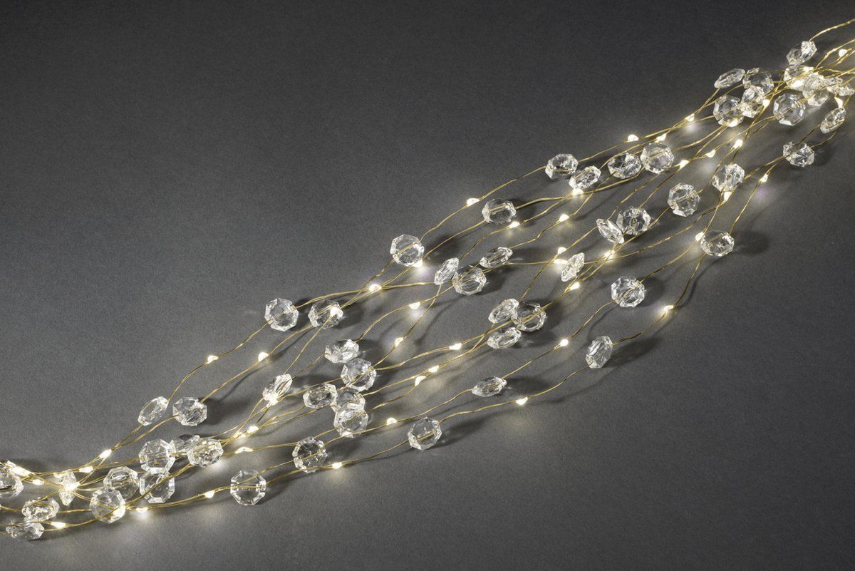 KONSTSMIDE 6391-180 LED-Diamantenlametta - 200 LED's - Warm Wit