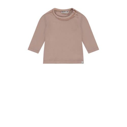 Babyface longsleeve oudroze rib gebreid