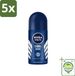 Nivea 5 x Cool Kick Men's Roll-on Deodorant - 48 Hours - 50 ml