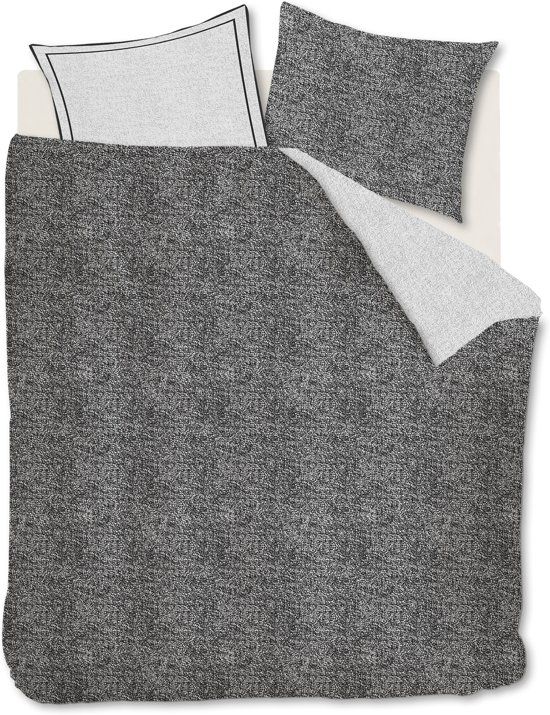 Riviera Maison Coco Dekbedovertrek - Tweepersoons - 200x200/220 cm - Antraciet