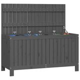 vidaXL - Tuinbox - 115x49x60 cm - massief grenenhout - grijs