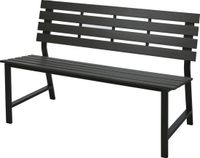 ProGarden Tuinbank met 2 stoelen en tafel Grijs Staal