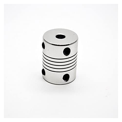 Greendhat Koppeling Aluminium voor CNC Motor Kaakas Koppeling 5mm tot 8mm Flexibele Koppeling OD19x25mm 3/4/5/6/6.35/7/8/10mm (Binnendiameter: 10x10) printeronderdelen (Grootte: 6.35x8)
