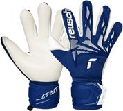 Reusch Attrakt Freegel Gold X Jr Keepershandschoenen Blauw-Wit Kinderen Maat 8