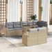 Maison Exclusive - Beige Poly Rattan 9-Piece Salon de jardin