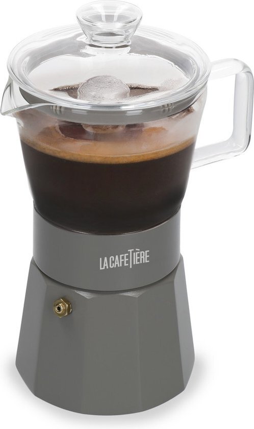 Espresso Maker, 6 Cups, 0.29 L, RVS, Glas, Latte - La Cafetière | Verona