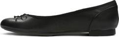 Clarks Couture Bloom Dames Ballerina's - Black Leather - maat 41.5