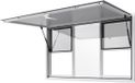VEVOR 1524x915mm Food Stand Serveervenster Luifel Food Cart Servicevenster