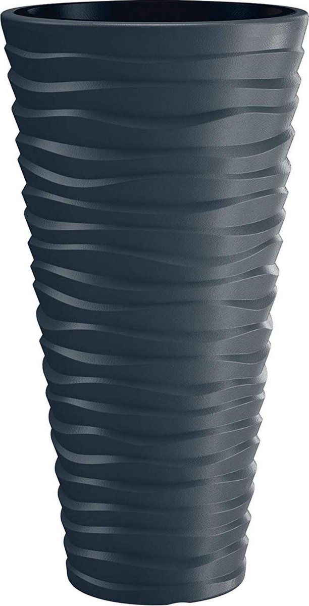 Prosperplast Bloempot met uitneembare inzet Sand Slim - antraciet