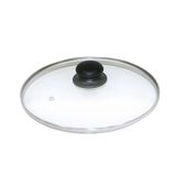 Axentia Glazen deksel, glas, transparant, zilverkleurig, 28 cm