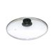 Axentia Glazen deksel, glas, transparant, zilverkleurig, 28 cm