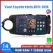 Awesafe Autoradio Convient pour Toyota Yaris 2012-2017 - 6GB+128GB - Processeur 8 cœurs - Apple Carplay & Android Auto sans fil - GPS Navigation 4G WIFI - Support insertion carte SIM 4G