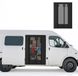 Haorui Industrial Technology Co., Ltd. Rideau anti-moustiques magnétique - Avec pare-soleil - Pour porte coulissante de camping-car et fourgonnette - 178 x 133 cm - Noir